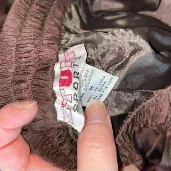 Vintage 80s Silk Stunt sports 2 pc jacket pants set - Picture 4 of 6